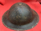 Original WW2 Combat Helmet - British / South African Army Mk2 Brodie Helmet - The Militaria Shop