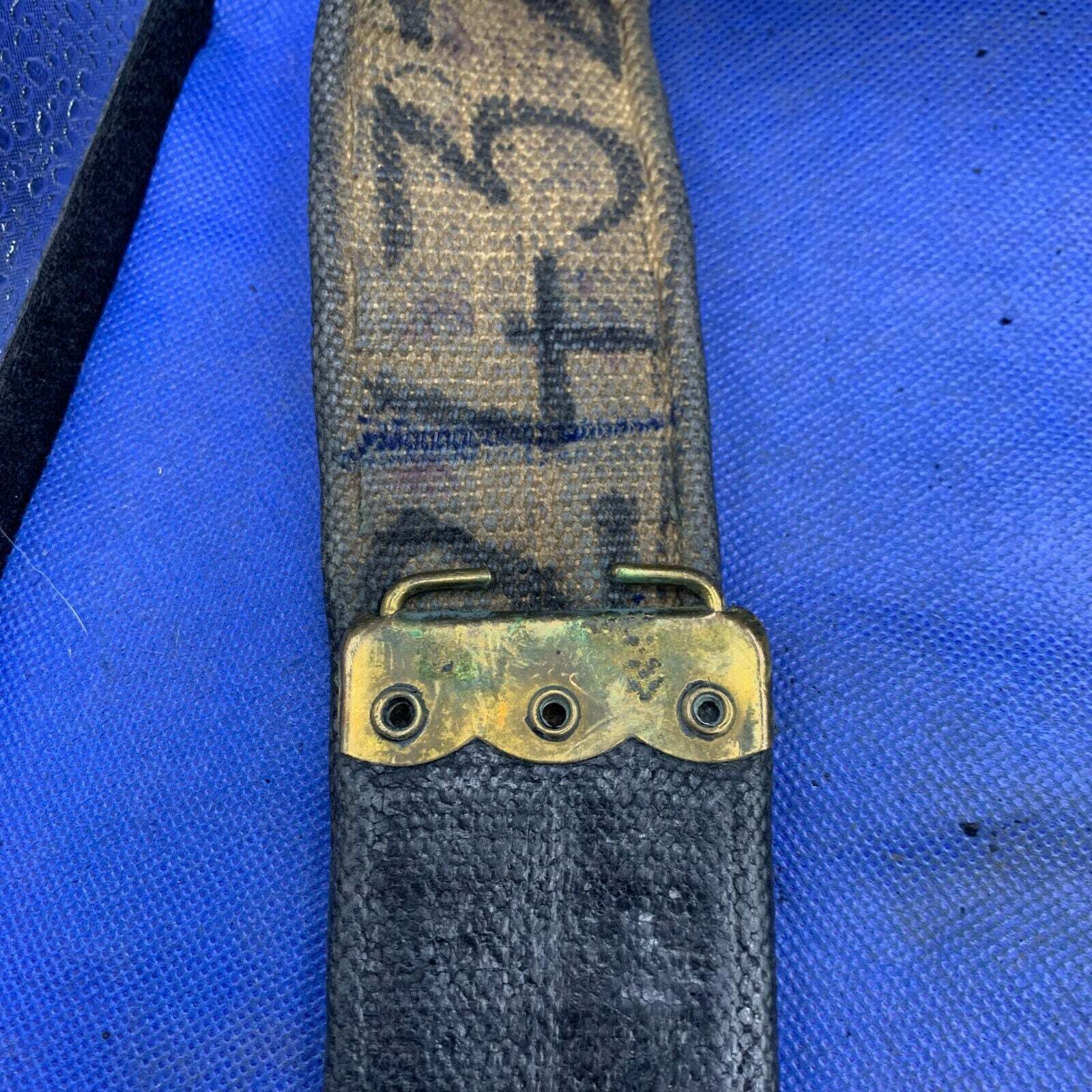 WW2 British Army / RAF 37 Pattern Combat Belt - Used Original - 40" Waist - The Militaria Shop