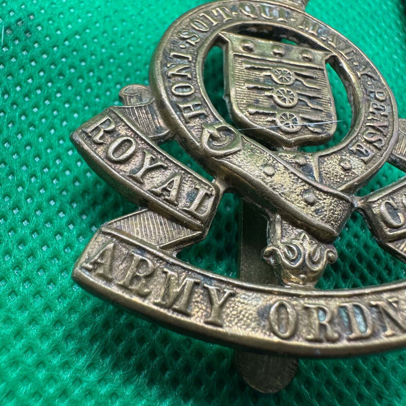 Original WW2 British Army Royal Army Ordnance Corps Cap Badge - The Militaria Shop