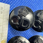 Original British Civil Defence Bakelite 17mm Uniform Buttons - Set of 4 - WW2 - The Militaria Shop