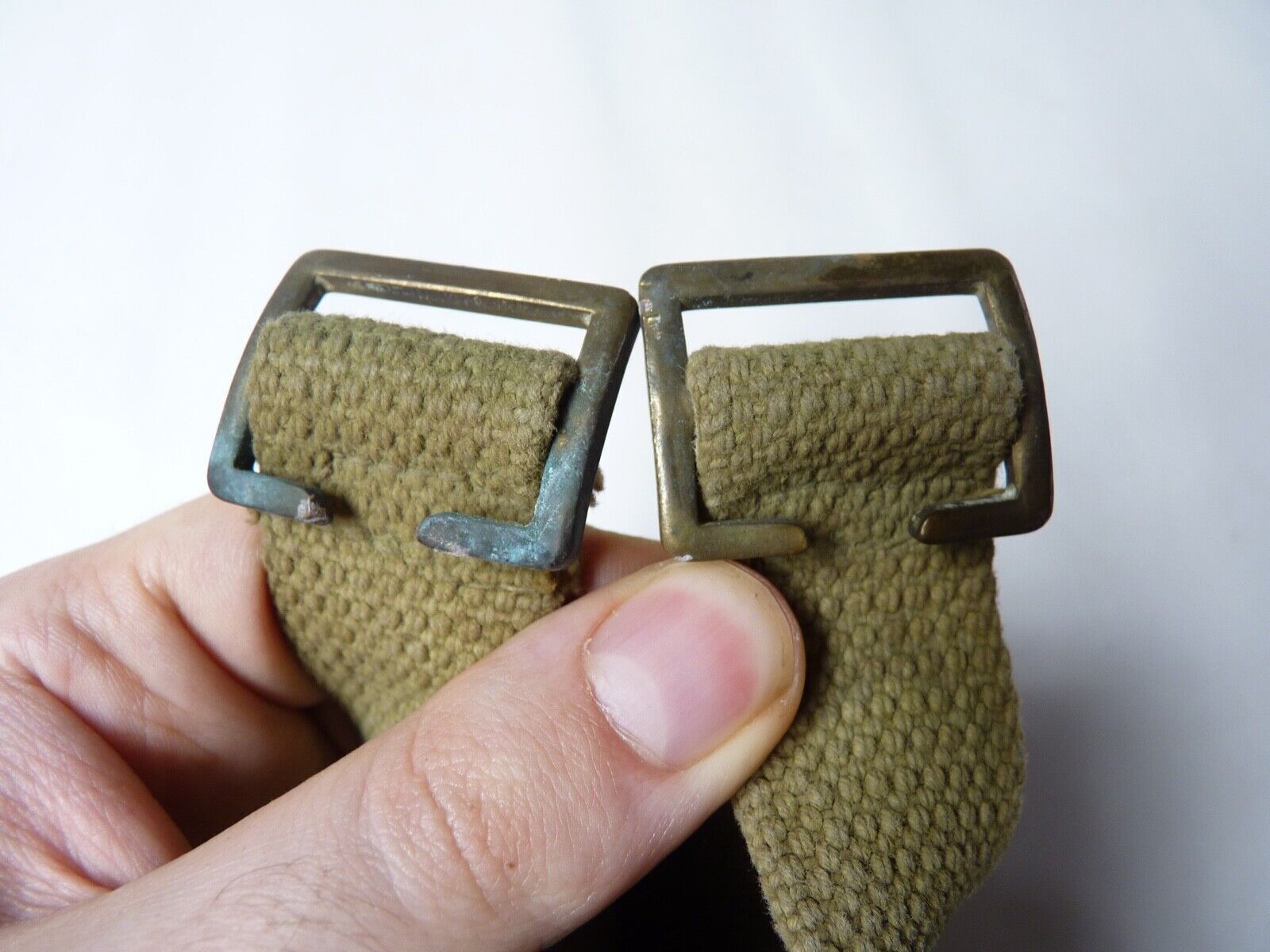 Original WW2 British Army Soldiers Water Bottle Carrier Harness - Dated 1944 - The Militaria Shop