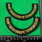 Original WW2 British Home Front Civil Defence Huntingdon & Peter Shoulder Ti - The Militaria Shop
