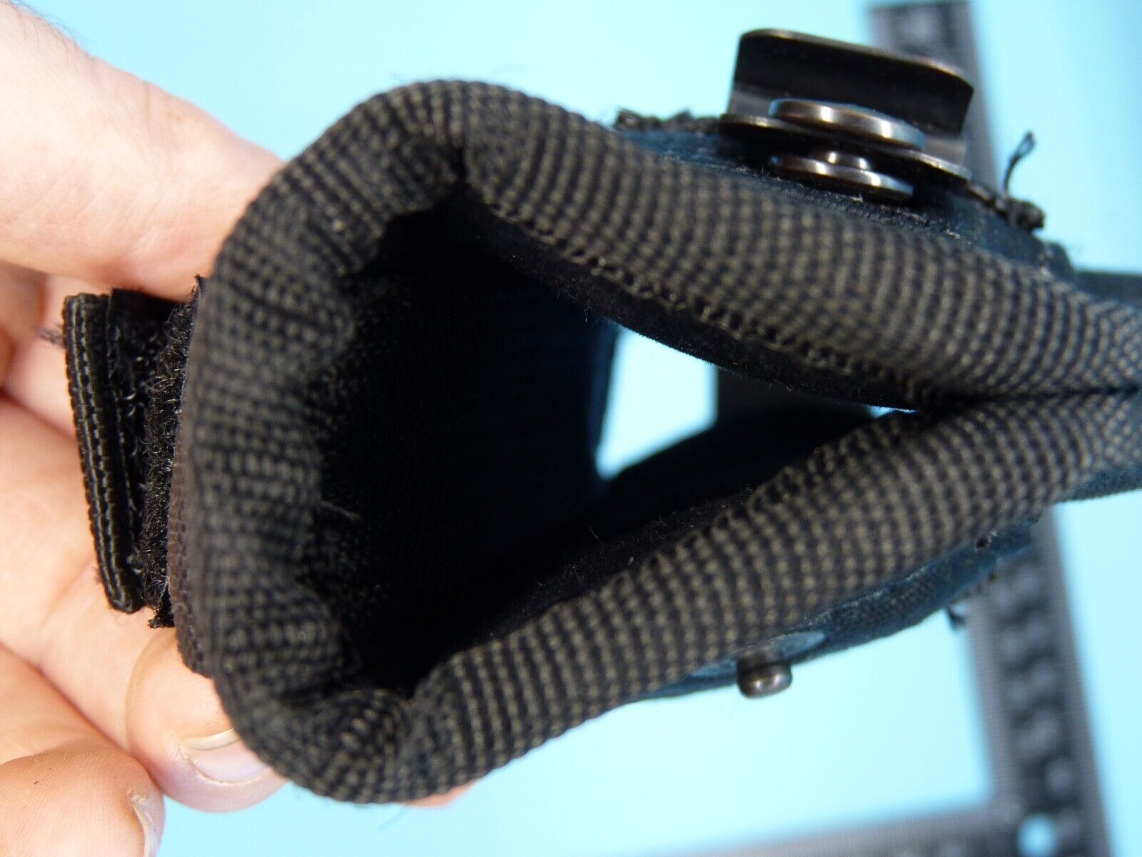 Black Fabric Tactical Belt Mounted Pistol Holster - Front Line - The Militaria Shop