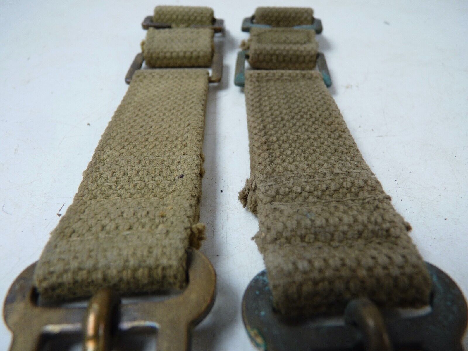 Original WW2 British Army 37 Pattern Webbing Brace Adaptor Pair - The Militaria Shop