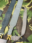 Original British Royal Air Force RAF Blue L Strap Pair - WW2 37 Pattern - The Militaria Shop