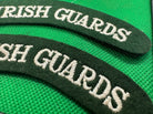 Irish Guards British Army Shoulder Titles Pair - WW2 Onwards Pattern - The Militaria Shop