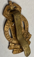 WW1 / WW2 British Army - Royal Army Ordnance Corps (motto version) cap badge. - The Militaria Shop