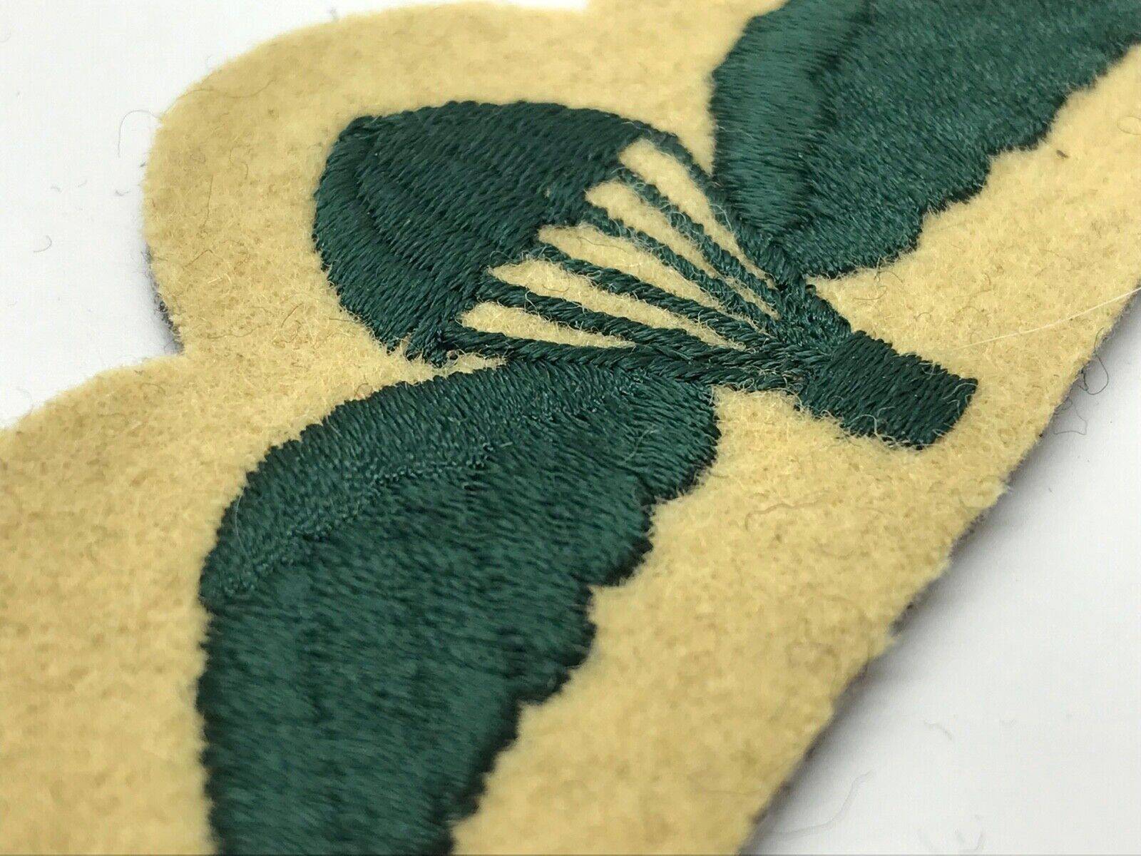 A current khaki backed British Army paratroopers uniform jump wing badge - The Militaria Shop