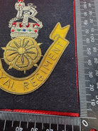 British Army Bullion Embroidered Blazer Badge - The Loyal Regiment - Kings Crown - The Militaria Shop