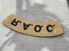 British Army - Royal Army Ordnance Corps RAOC Shoulder Title - The Militaria Shop