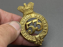 Load image into Gallery viewer, Original British Army - 53rd Regiment of Foot Shropshire Regiment Cap Badge - The Militaria Shop
