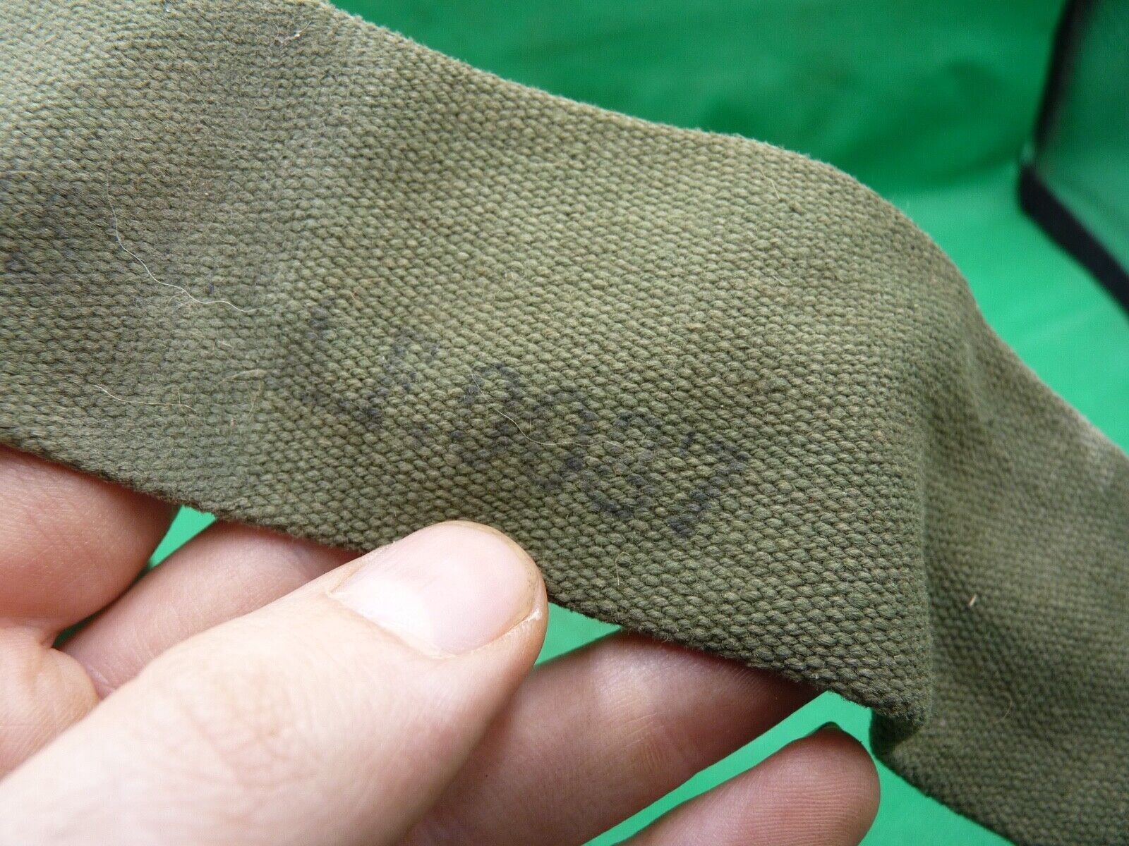 Original WW2 British Army 44 Pattern Equipment Strap - 1945 Dated - The Militaria Shop