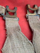 Original WW2 Pattern British Army L Straps Pair - 37 Pattern Webbing Haversack - The Militaria Shop