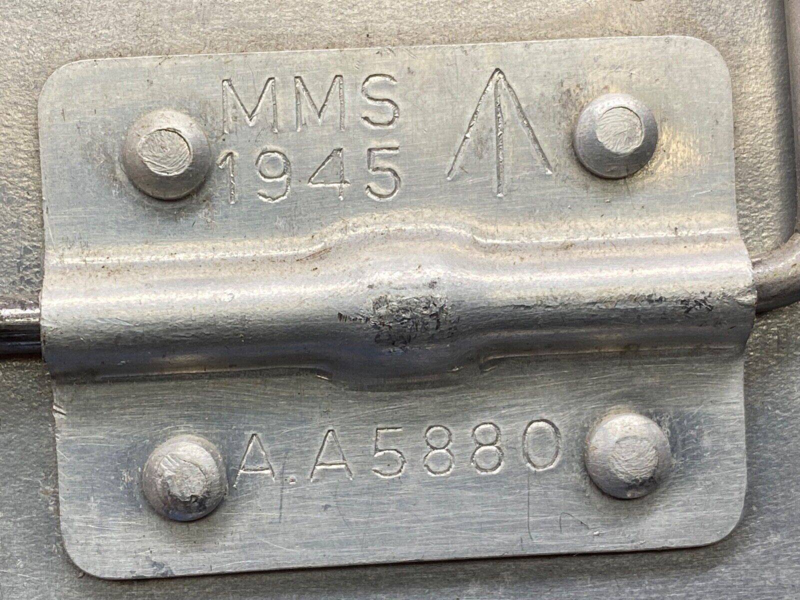 Mint WW2 British Army Mess Tin - 1945 Dated & WD Marked. Soldier Numbered. - The Militaria Shop