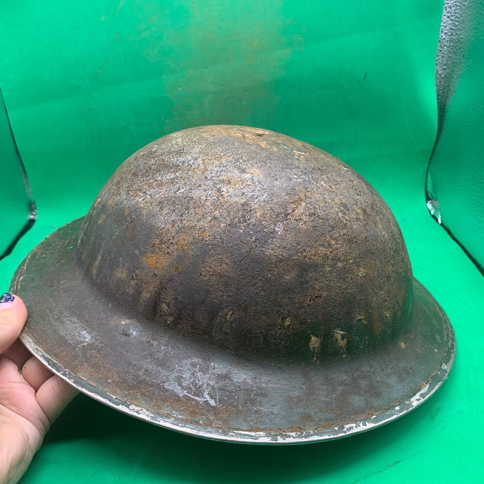 Original WW2 South African Army Mk2 Brodie Helmet - British Style Combat Helmet - The Militaria Shop