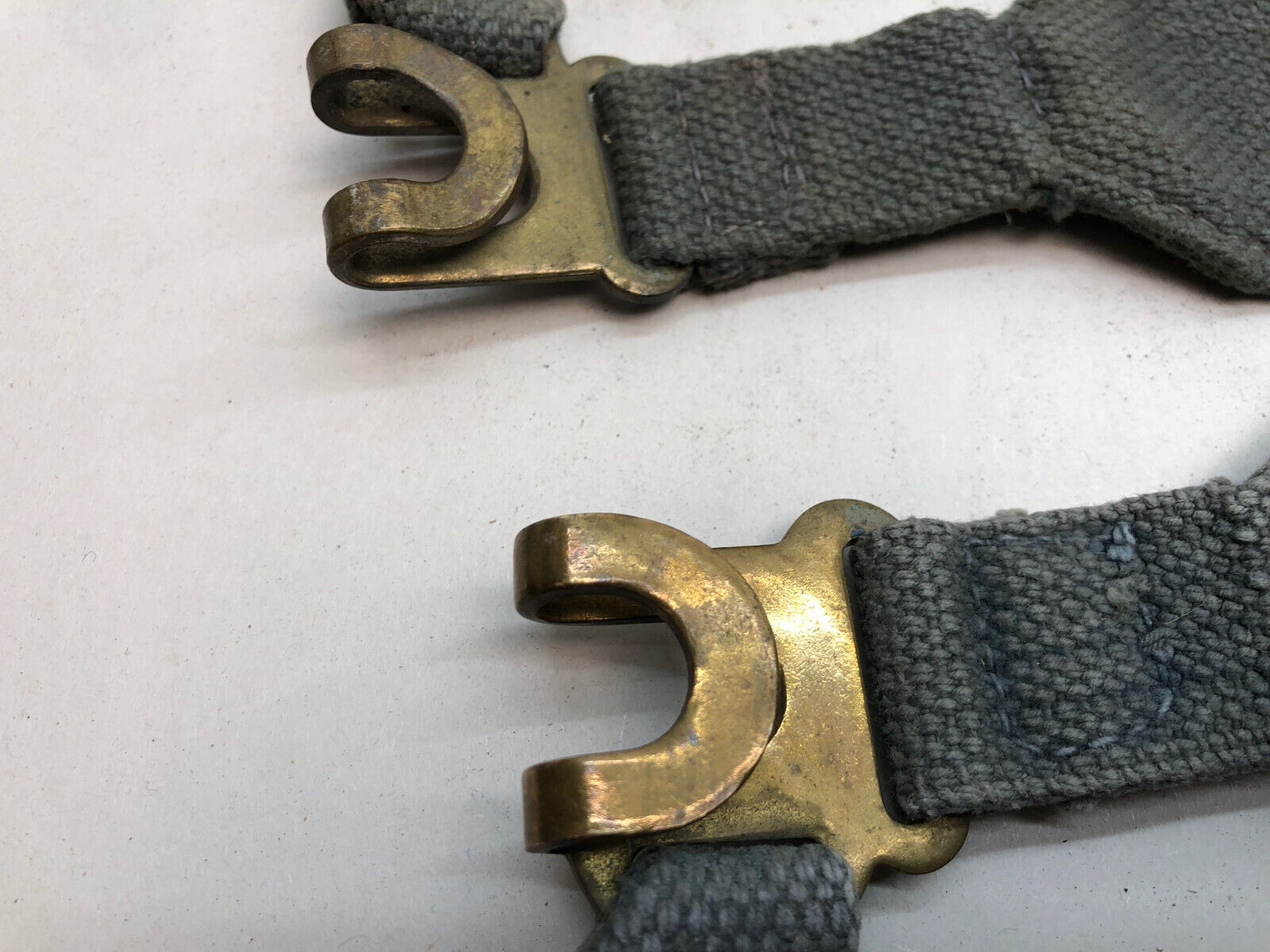 Original WW2 British Royal Air Force Blue 37 Pattern L Strap Set - The Militaria Shop