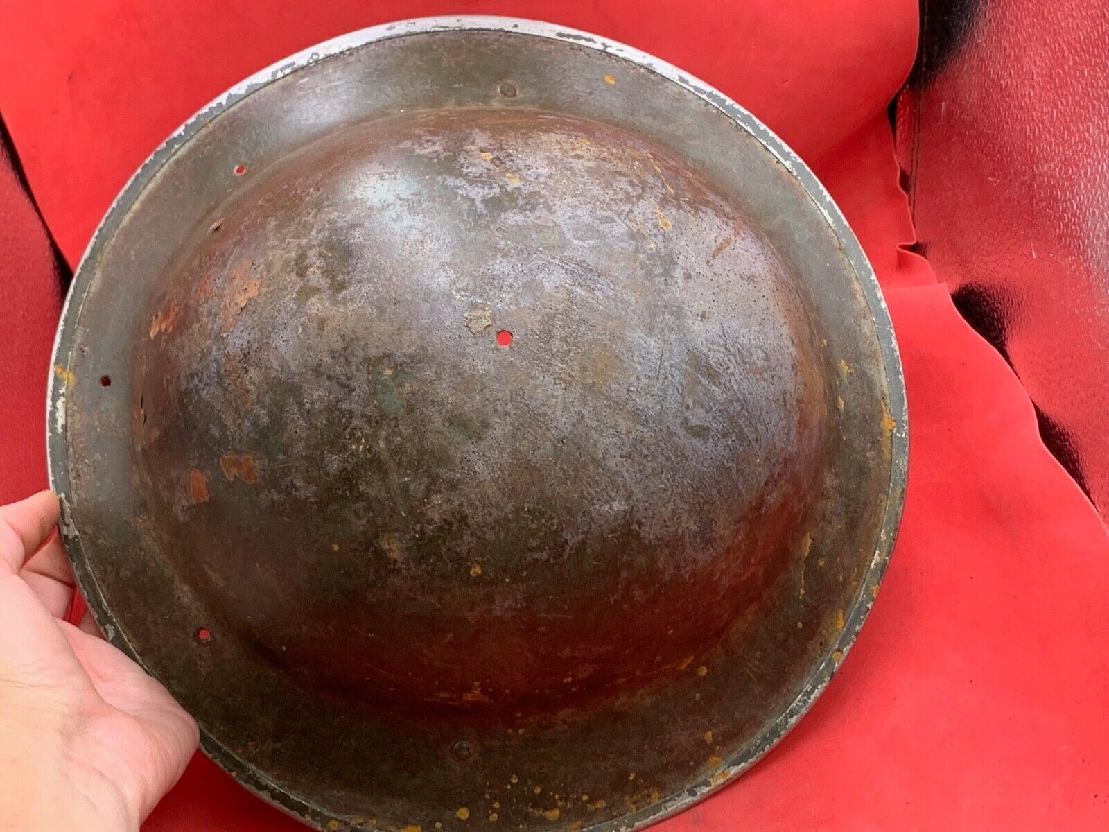 Original WW2 Combat Helmet - British / South African Army Mk2 Brodie Helmet - The Militaria Shop