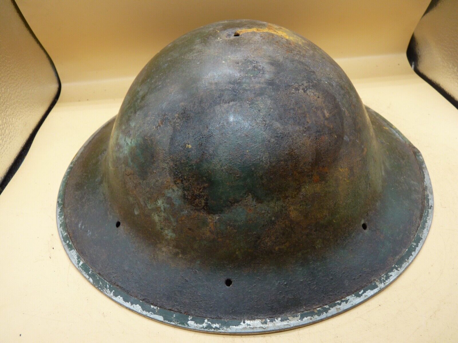 Original WW2 South African Army Mk2 Brodie Helmet - British Style Combat Helmet - The Militaria Shop