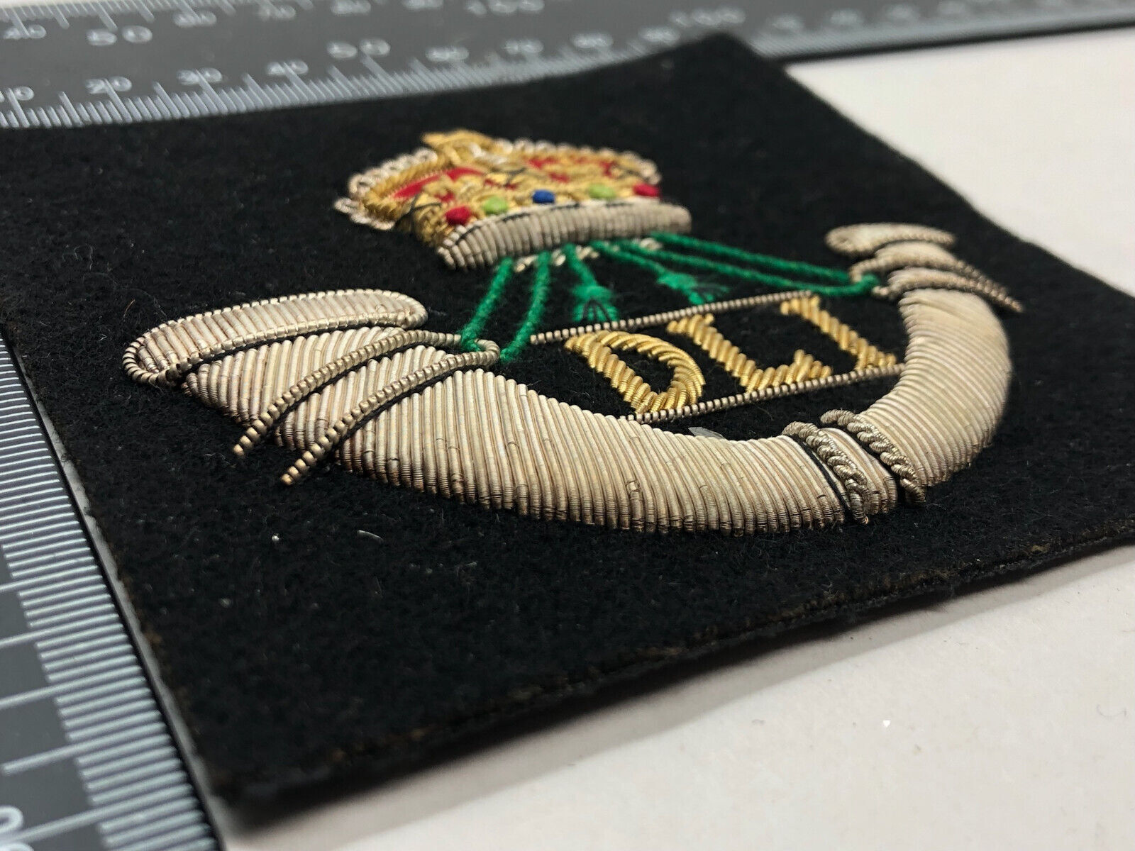 British Army Bullion Embroidered Blazer Badge - Durham Light Infantry - The Militaria Shop