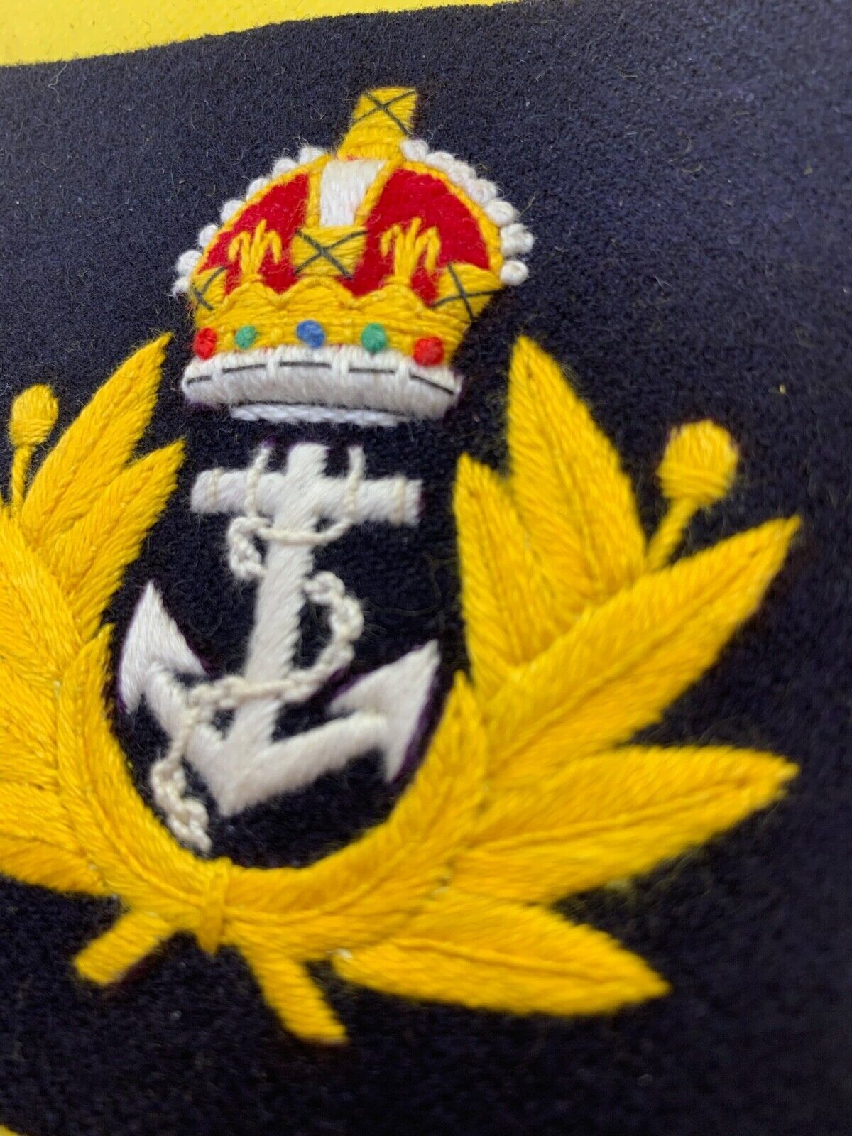 British Royal Navy Embroidered Blazer Badge - The Militaria Shop