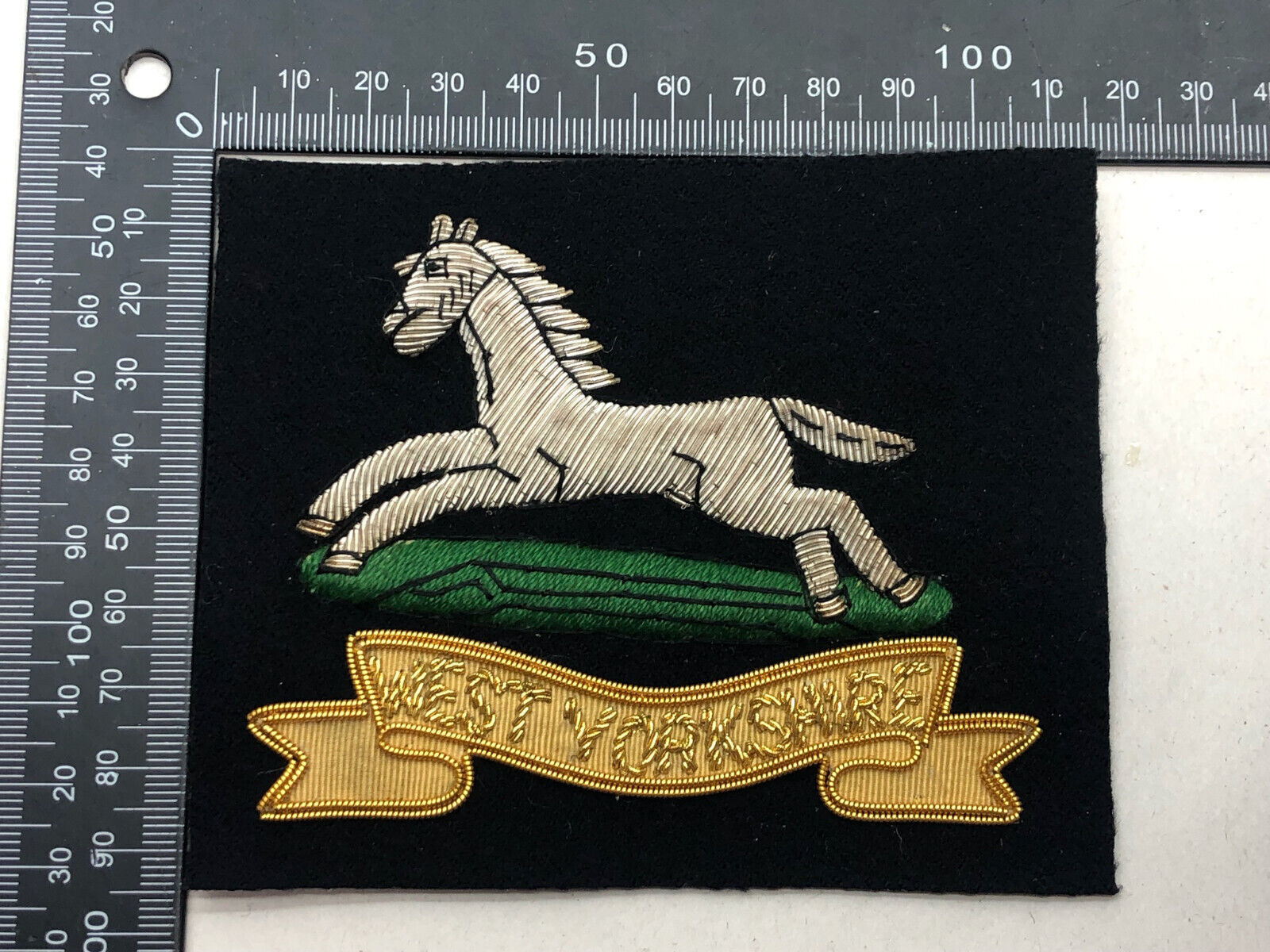 British Army Bullion Embroidered Blazer Badge - West Yorkshire Regiment - The Militaria Shop