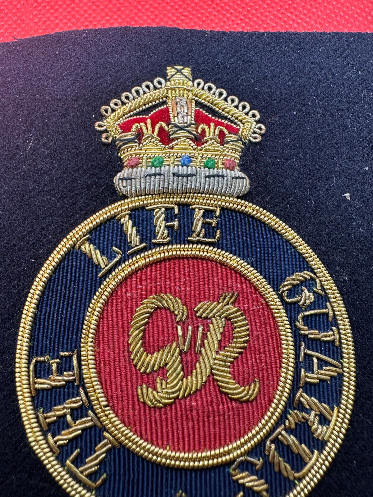 British Army Bullion Embroidered Blazer Badge - The Life Guards - King's Cr - The Militaria Shop