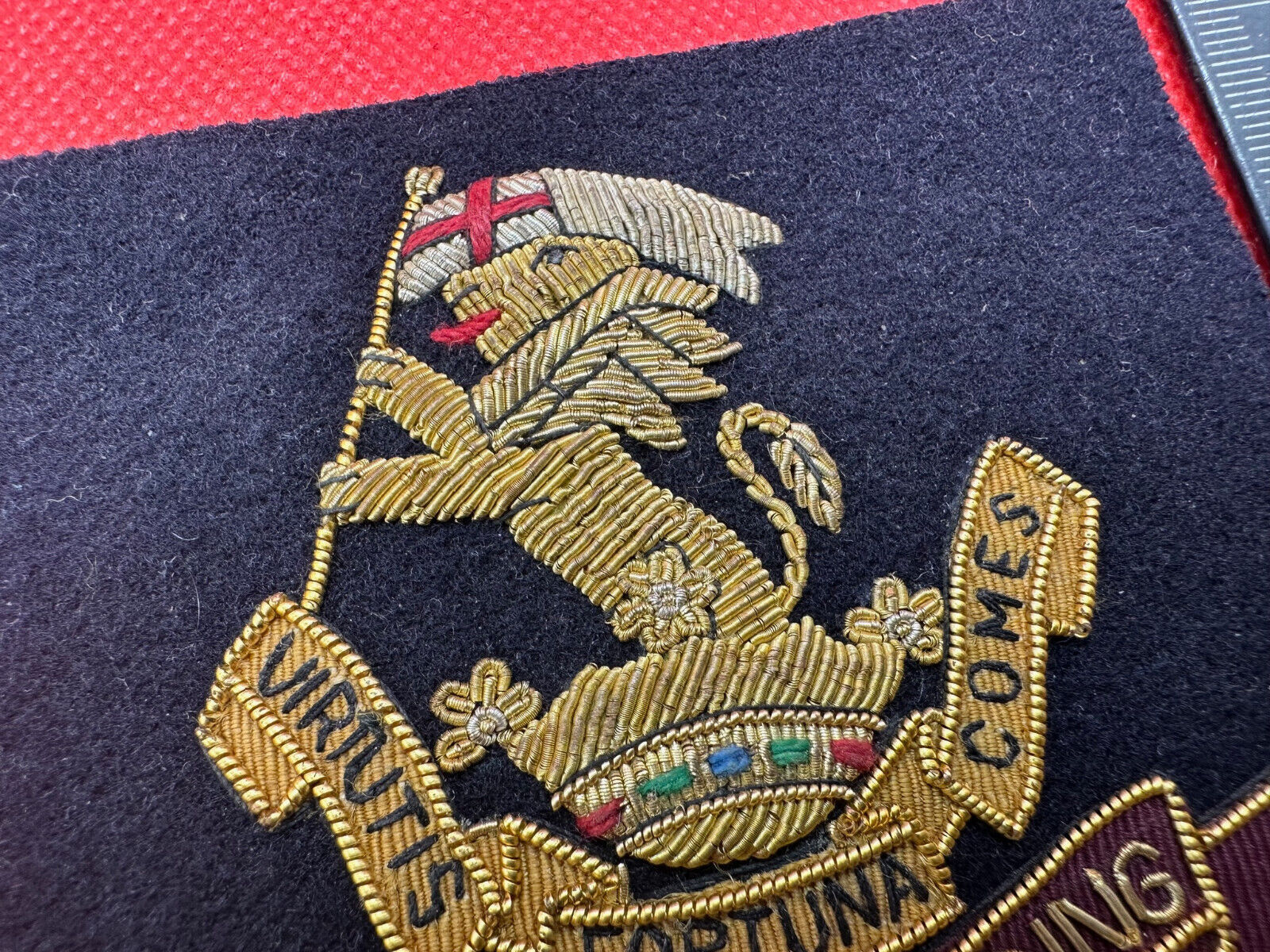 British Army Bullion Embroidered Blazer Badge - The West Riding Regiment - The Militaria Shop