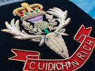 British Army Bullion Embroidered Blazer Badge - Queen's Own Highland Regime - The Militaria Shop