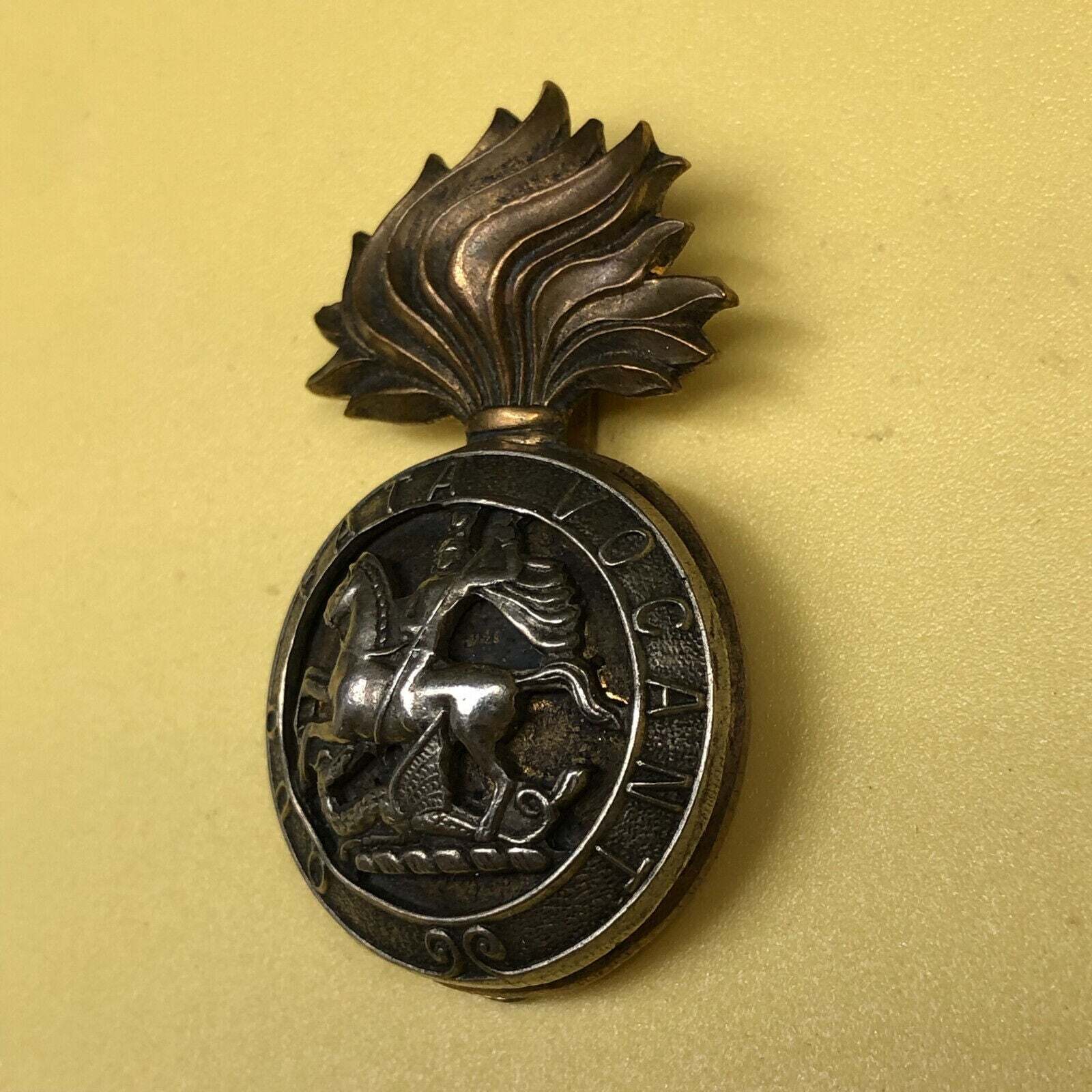 Original WW2 Era British Army Royal Northumberland Fusiliers Cap Badge - The Militaria Shop