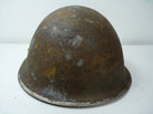 Original WW2 British / Canadian Army Mk3 High Rivet Turtle Army Combat Helmet - The Militaria Shop