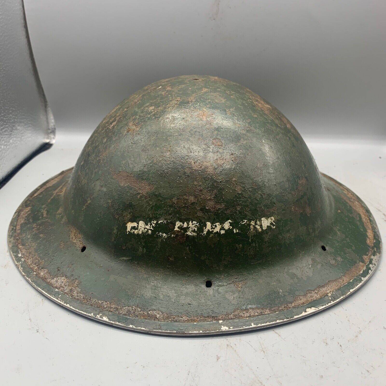 Original WW2 South African Army Mk2 Brodie Helmet - British Style Combat Helmet - The Militaria Shop
