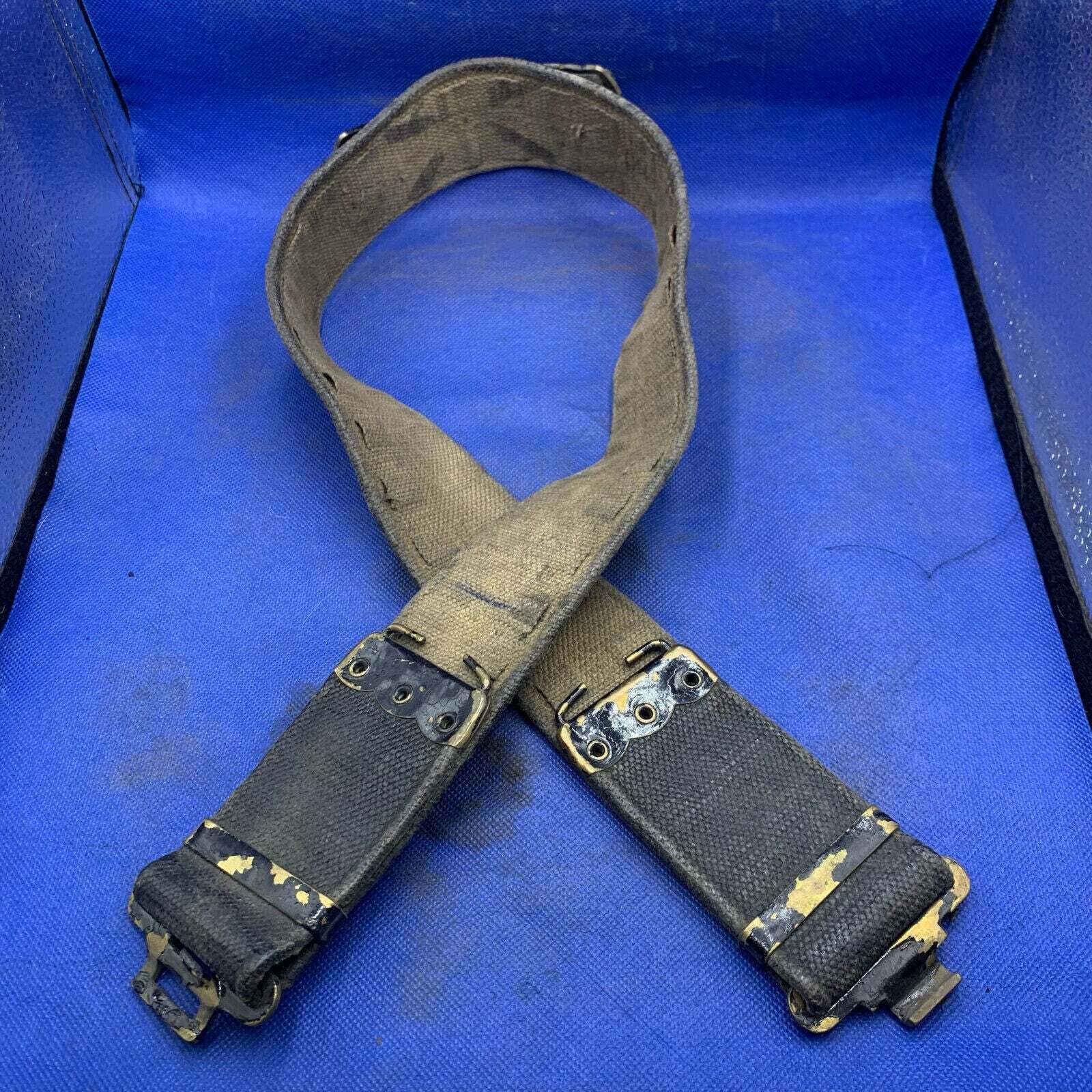 WW2 British Army / RAF 37 Pattern Combat Belt - Used Original - 40" Waist - The Militaria Shop