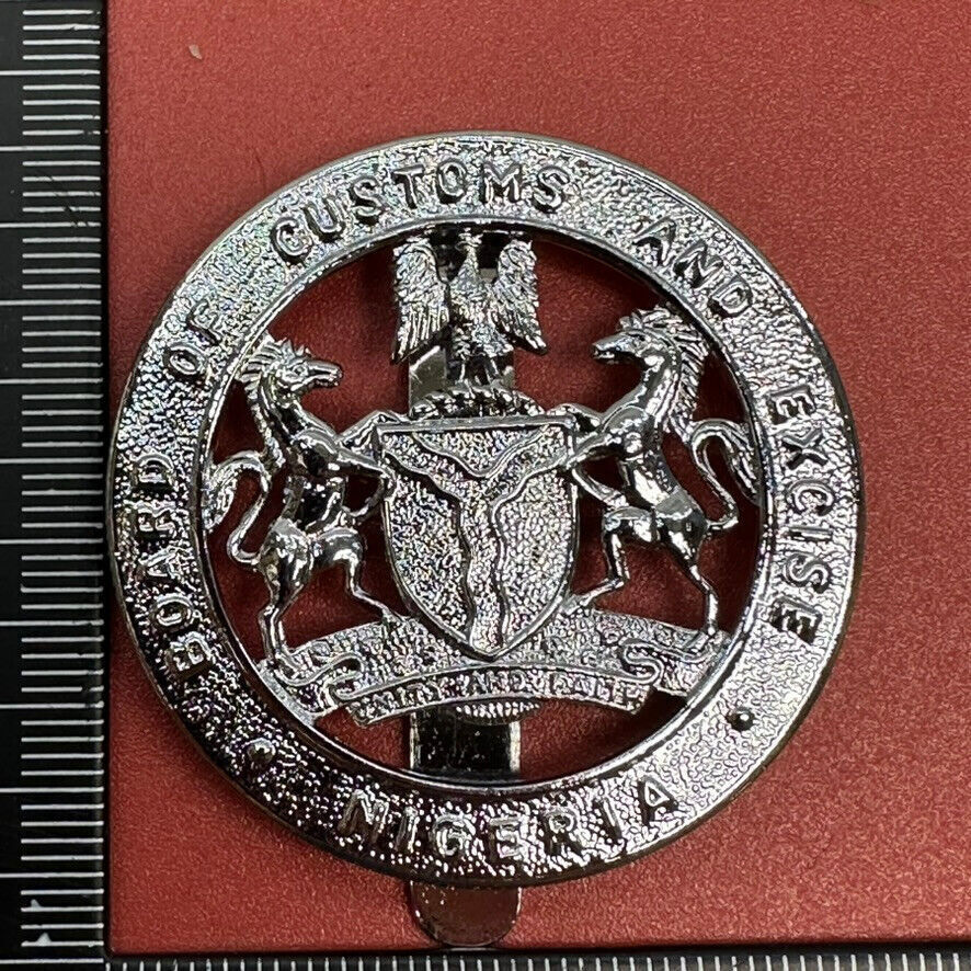 Nigeria Nigerian Board of Customs and Excise Cap Badge - The Militaria Shop