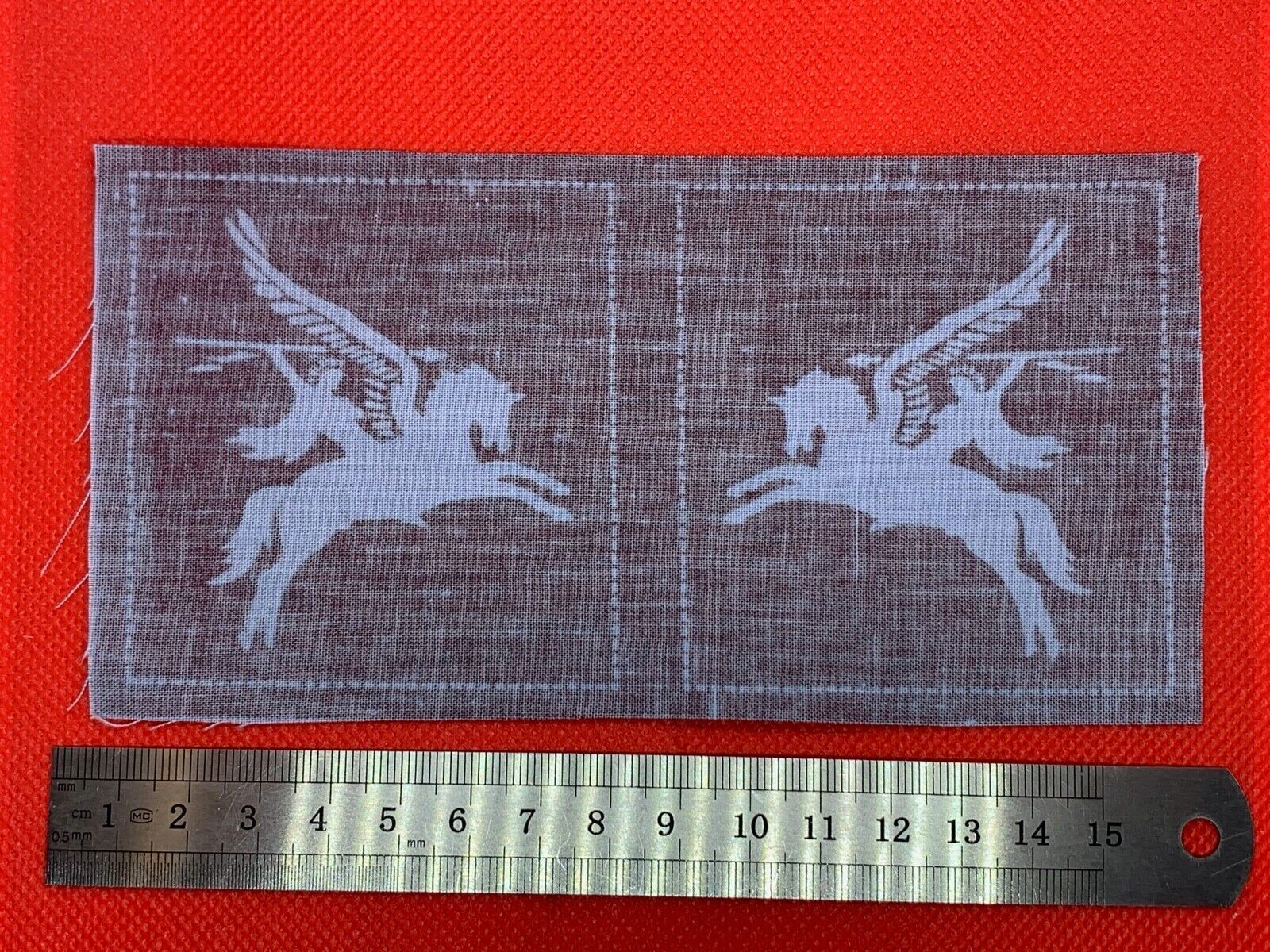Pair WW2 Style Printed British Pegasus Airborne Shoulder Badges - Reproduction 3 - The Militaria Shop