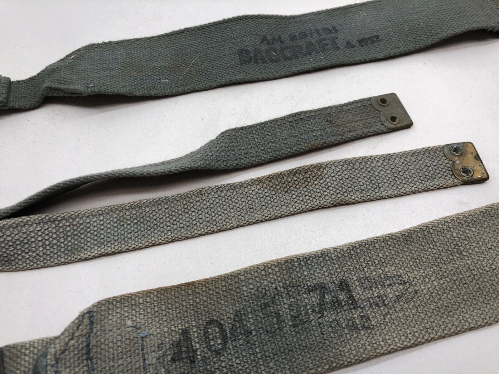 Original WW2 British Royal Air Force Blue 37 Pattern L Strap Set - The Militaria Shop