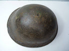 Original WW2 British / Canadian Army Mk3 High Rivet Turtle Army Combat Helmet - The Militaria Shop