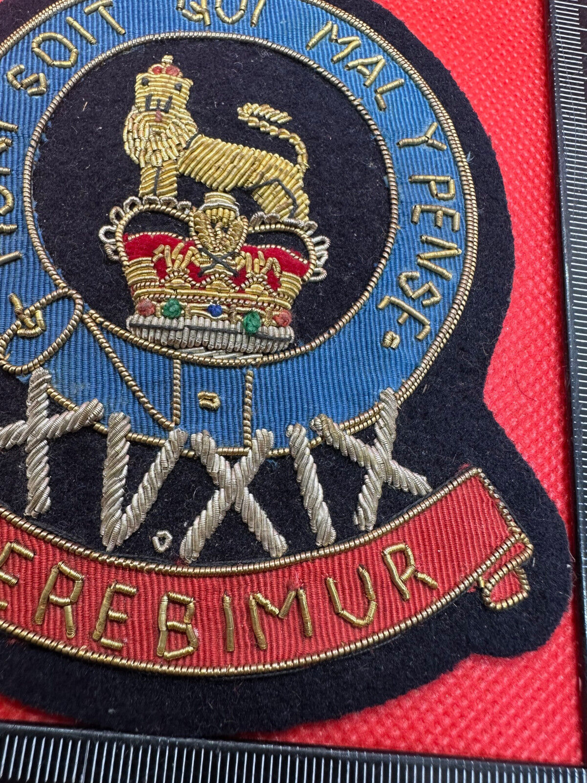 British Army Bullion Embroidered Blazer Badge - 15th 19th Hussars - The Militaria Shop