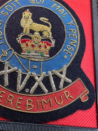 British Army Bullion Embroidered Blazer Badge - 15th 19th Hussars - The Militaria Shop