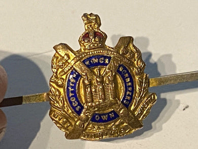 Original WW1 /WW2 British Army - King's Own Scottish Borderers Sweetheart B - The Militaria Shop