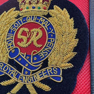 British Army Bullion Embroidered Blazer Badge - Royal Engineers - King's Cr - The Militaria Shop