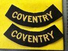 Original WW2 British Home Front Civil Defence Coventry Shoulder Titles - The Militaria Shop