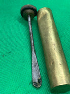 Original WW1 / WW2 British Army SMLE Lee Enfield Rifle Brass Oil Bottle - The Militaria Shop