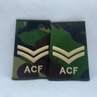 Cadet ACF DPM Rank Slides / Epaulette Pair Genuine British Army - NEW - The Militaria Shop