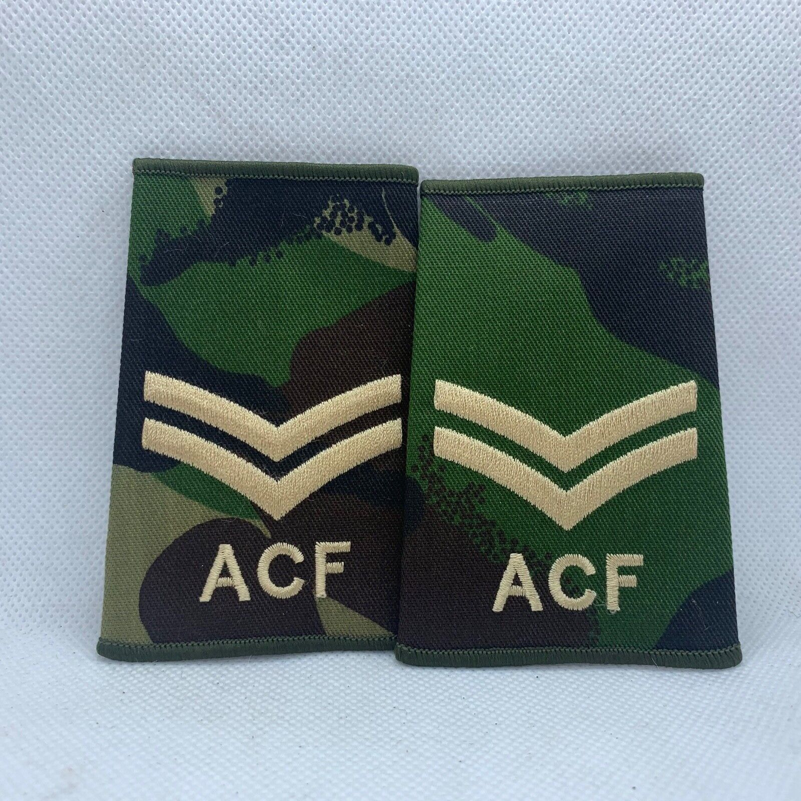 Cadet ACF DPM Rank Slides / Epaulette Pair Genuine British Army - NEW - The Militaria Shop