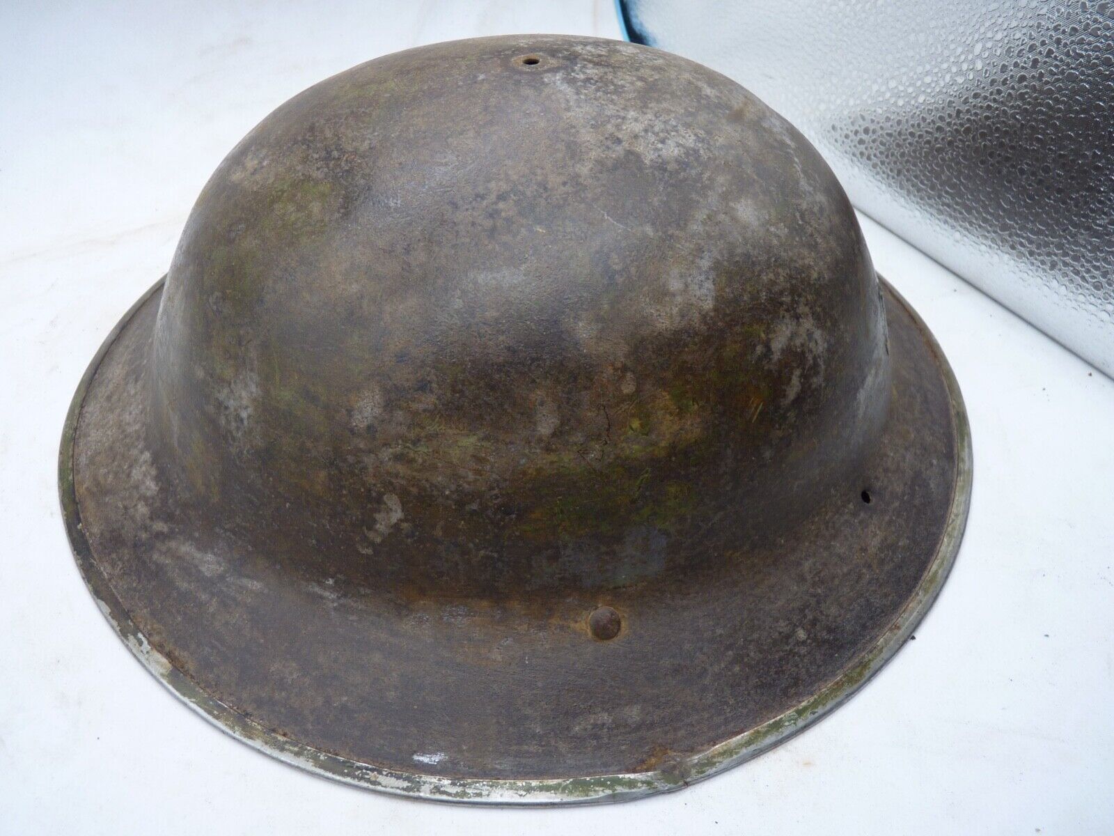 Original WW2 British Style South African Mk2 Army Combat Helmet - The Militaria Shop