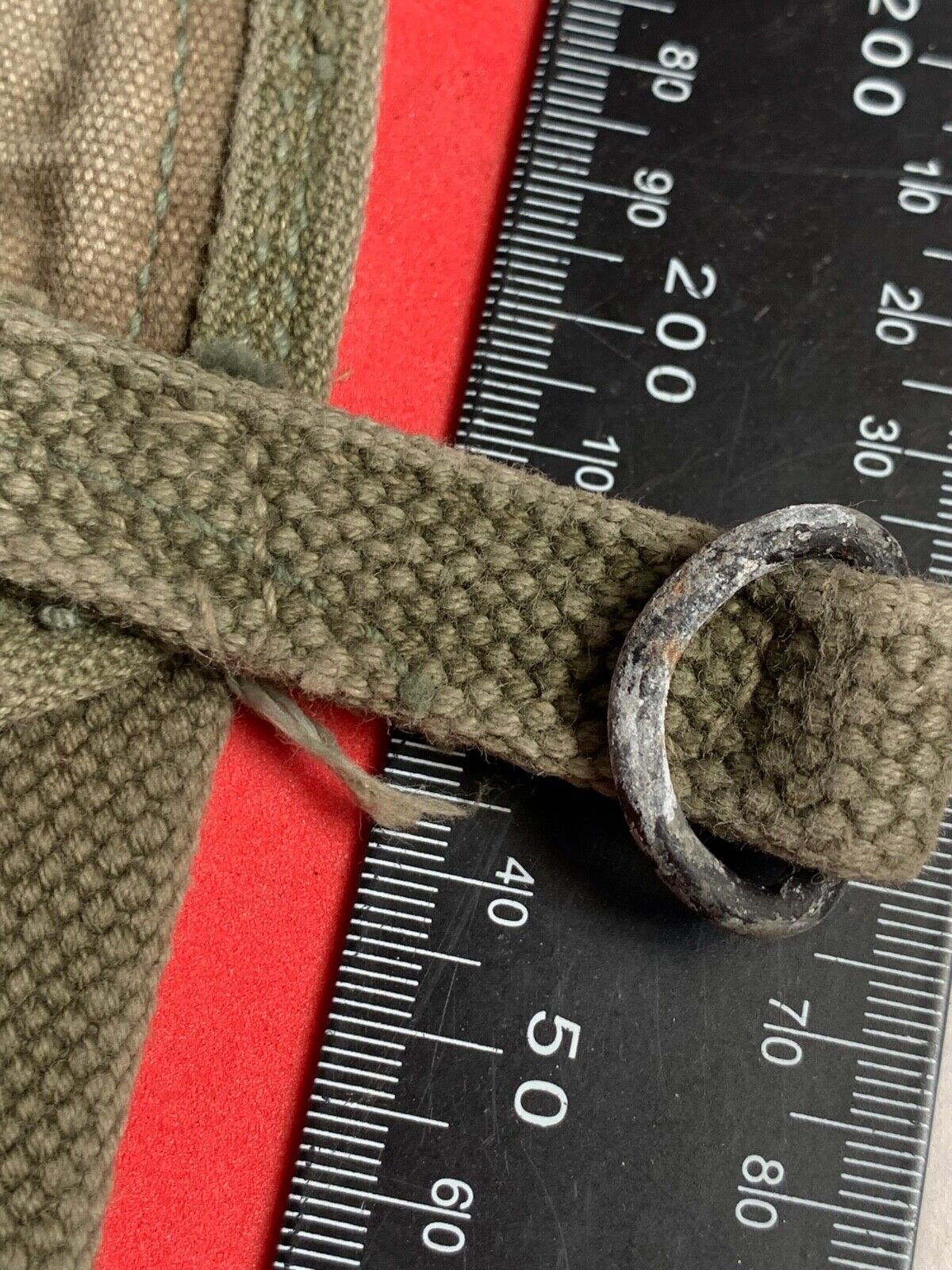 Original WW2 US Army M1928 Haversack Pack Tail - 1944 Dated - The Militaria Shop