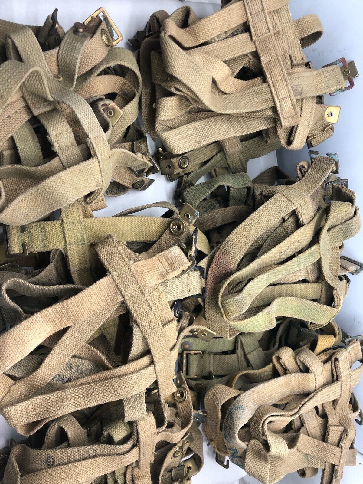 Original WW2 37 Pattern British Army Water Bottle Carrier Harness - The Militaria Shop