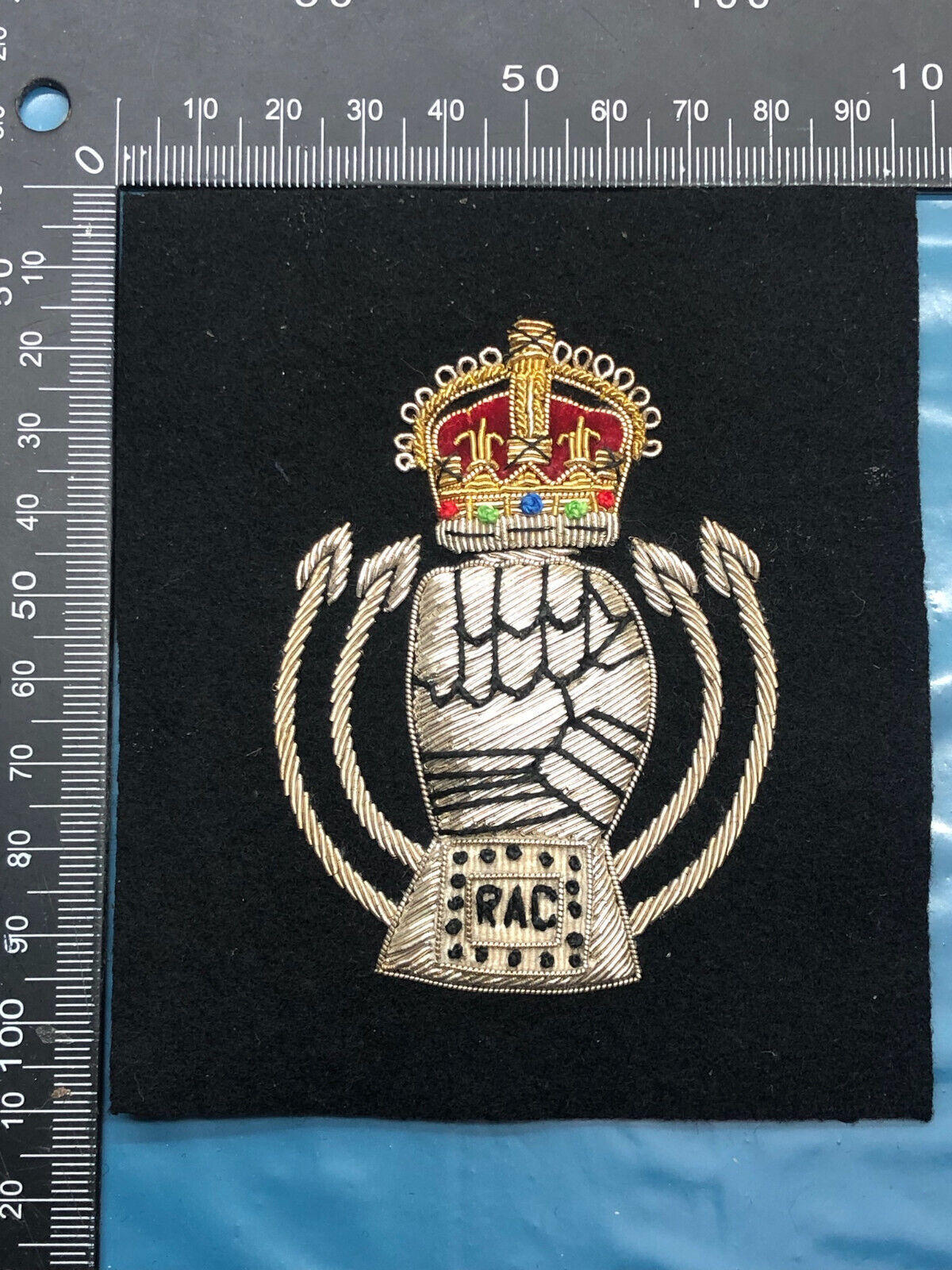 British Army Bullion Embroidered Blazer Badge - Royal Armoured Corps - The Militaria Shop