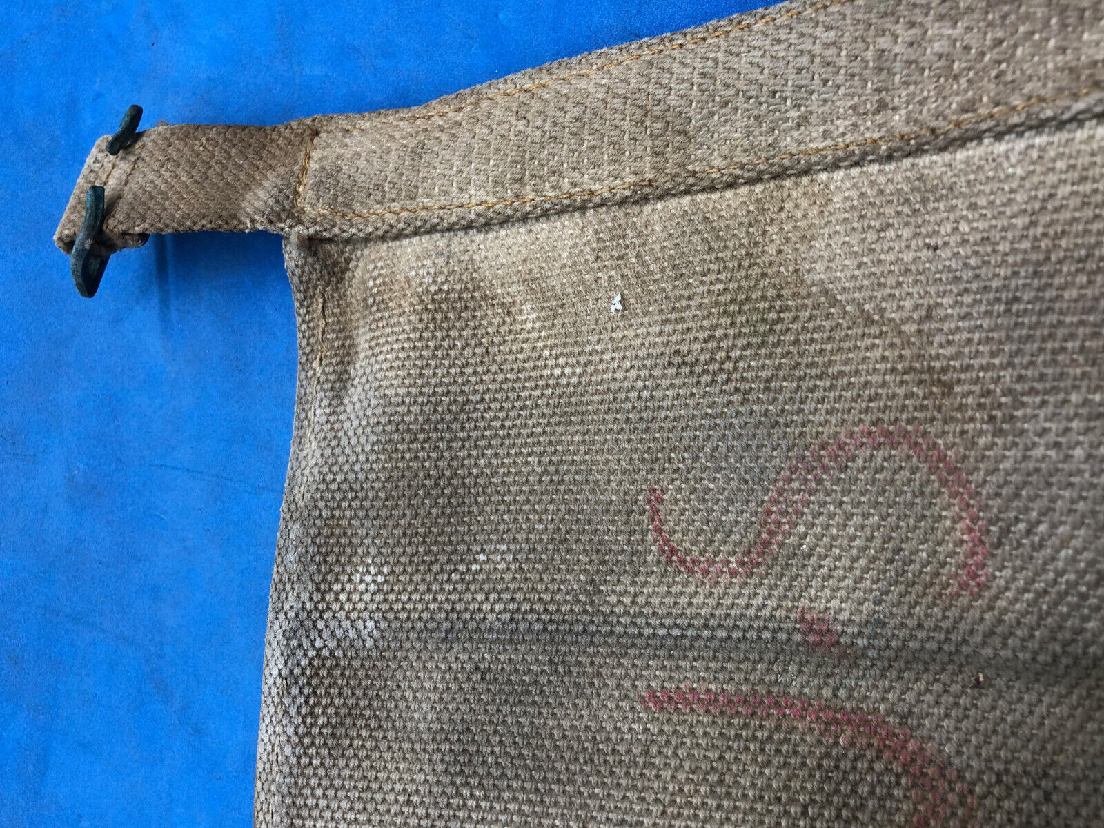 WW2 British Army 37 Pattern Webbing Water Bottle Carrier Harness - 1944 Dated - The Militaria Shop