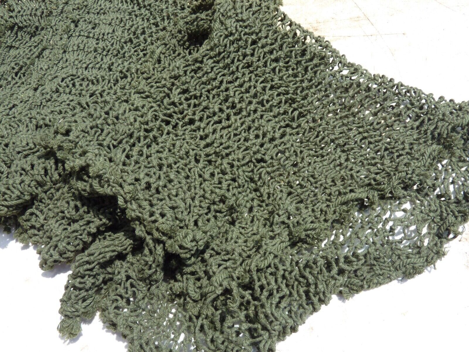 Original WW2 British Army Combat Helmet Net - Fits Mk2, Mk3 or US M1 Helmet - The Militaria Shop